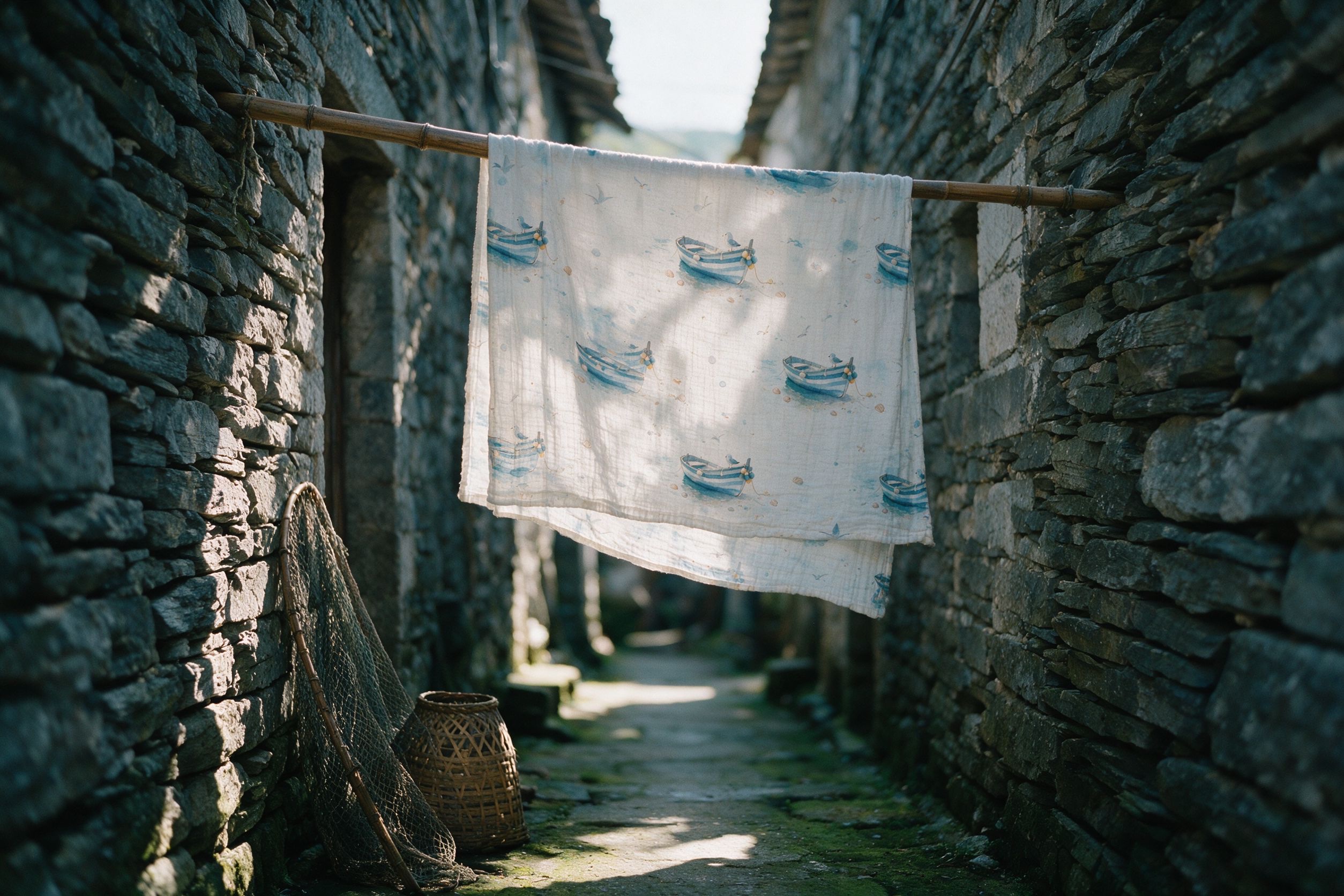 Stone village alley
