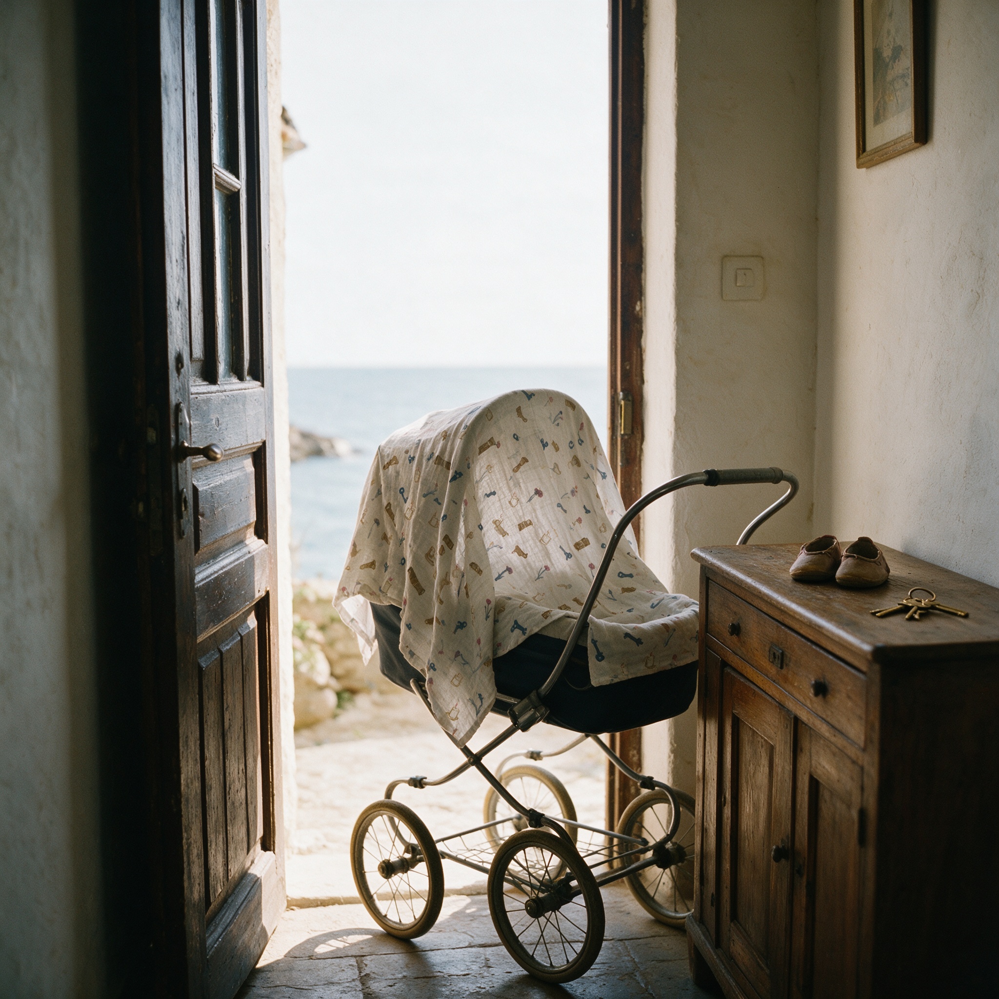 On the pram