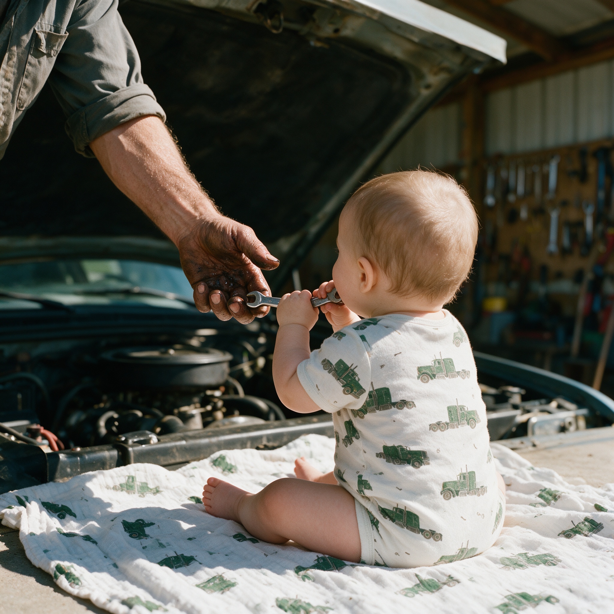 Hand on the wrench