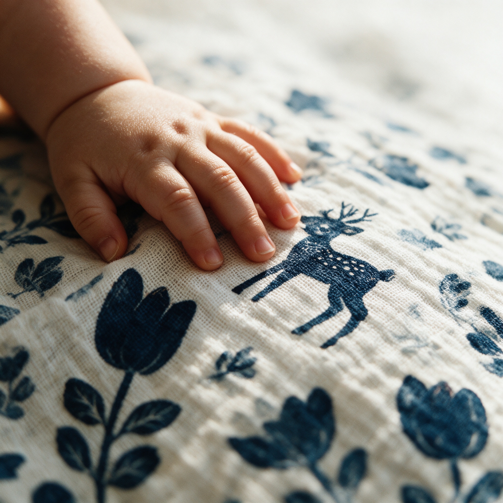 Little hand on the deer