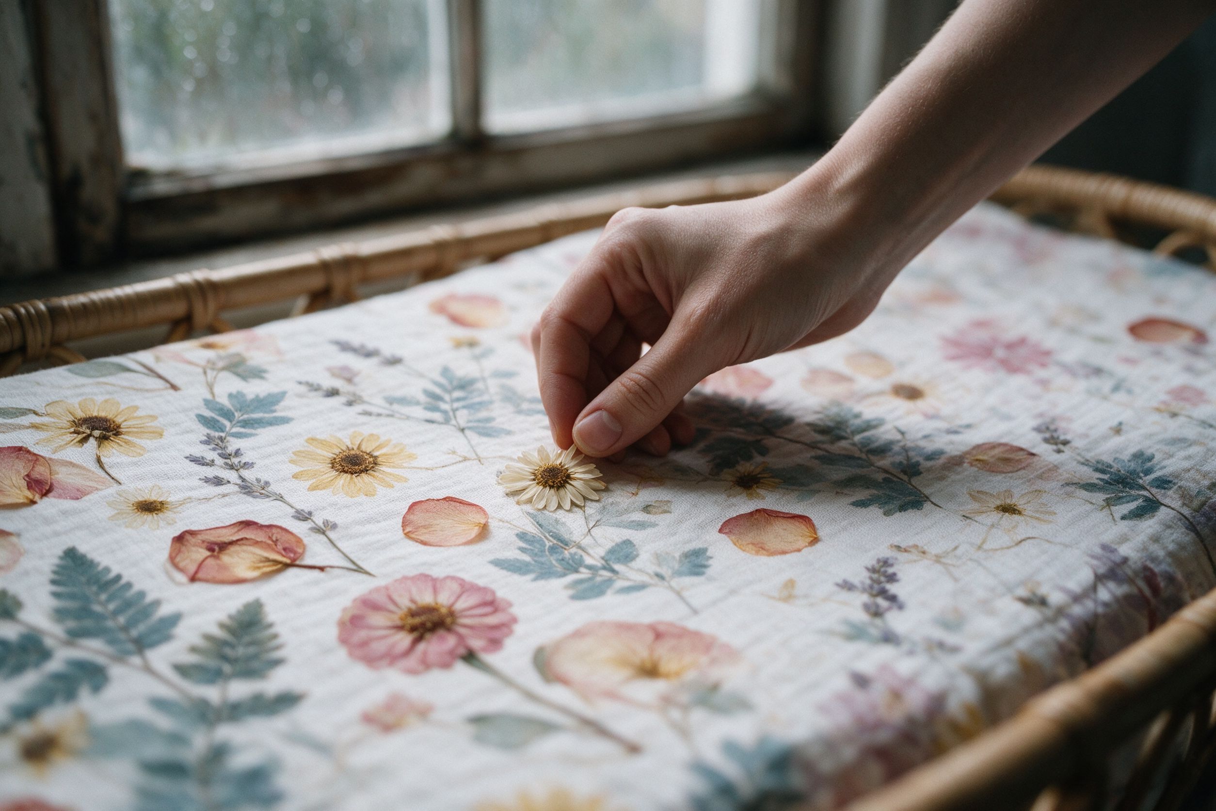 Hand on the cloth