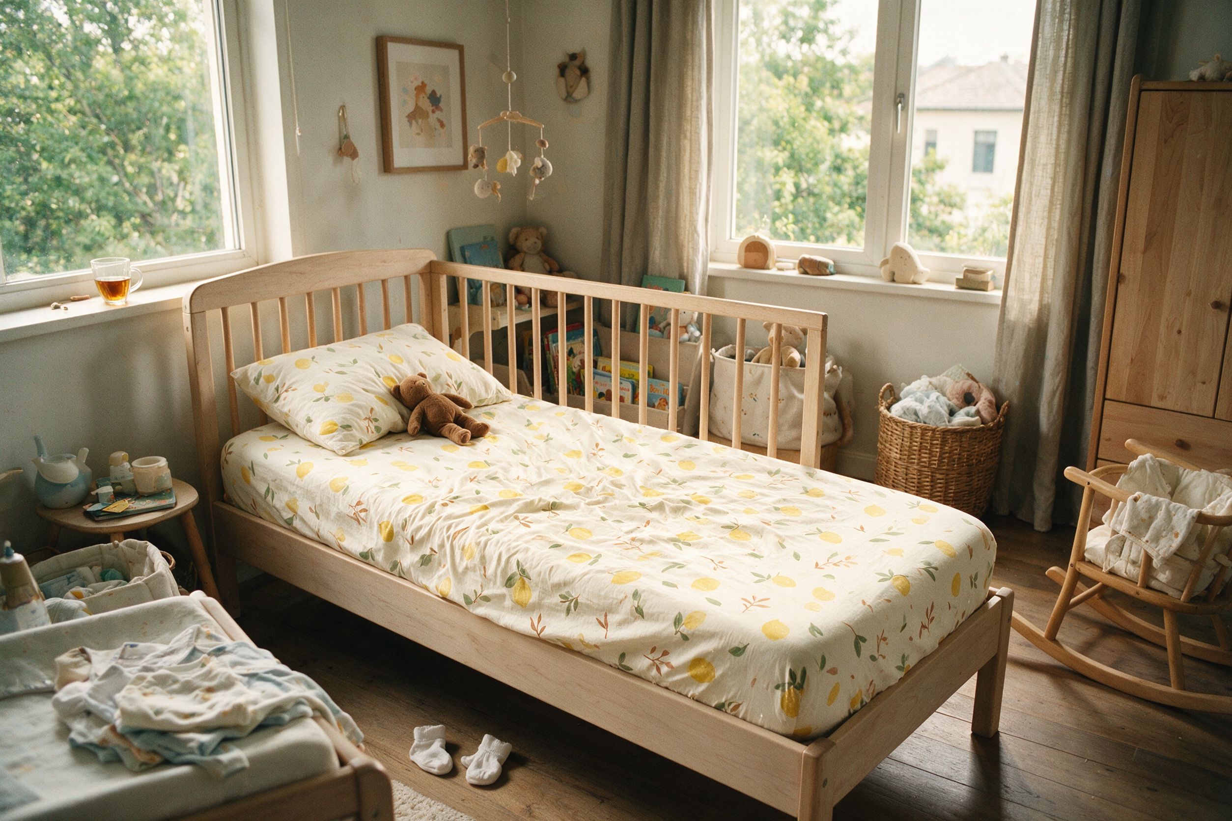 Fitted sheet · Ceramic Lemons