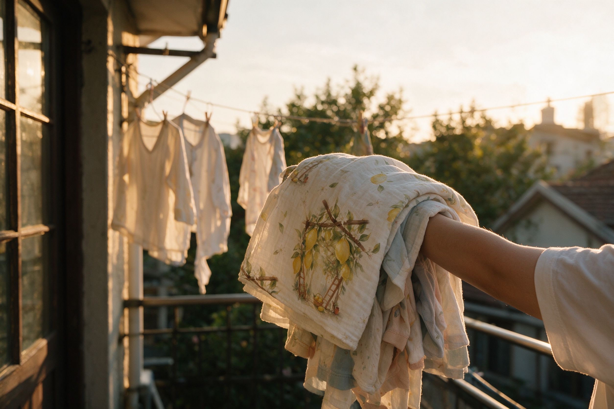 Evening laundry