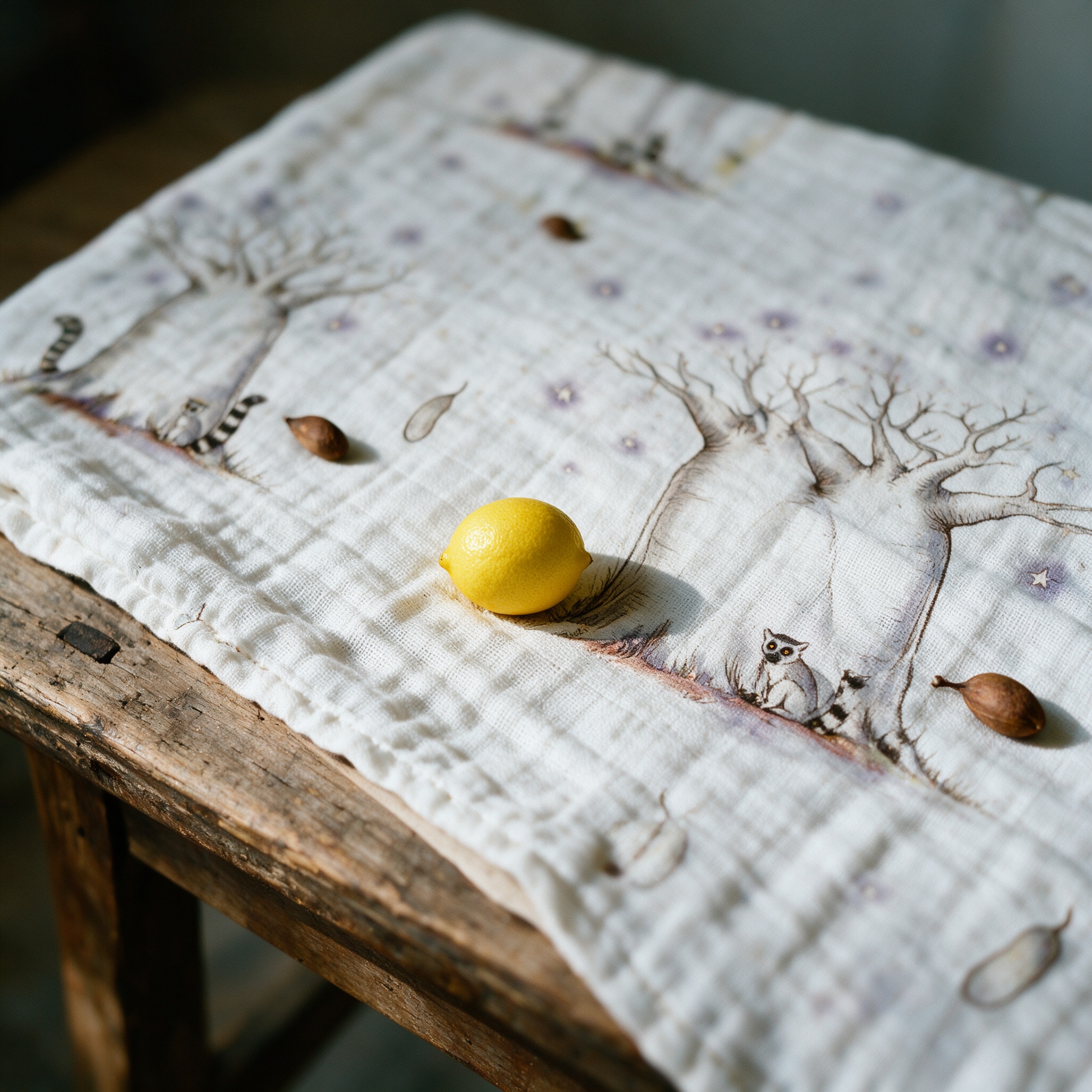 Lemon by the tree