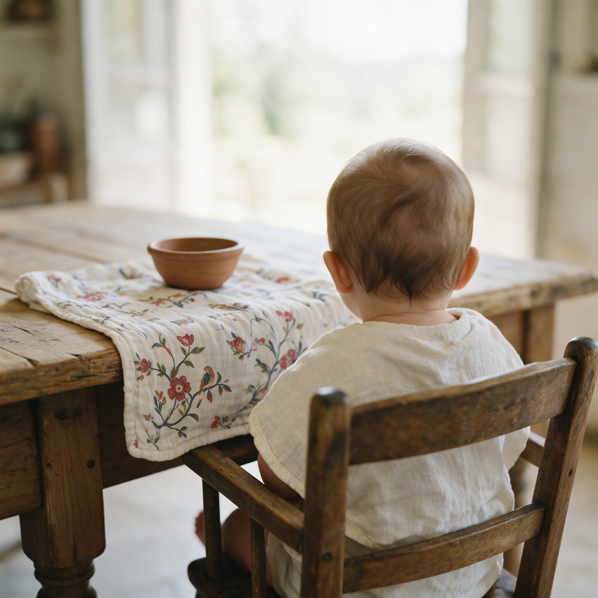 The high chair, waiting