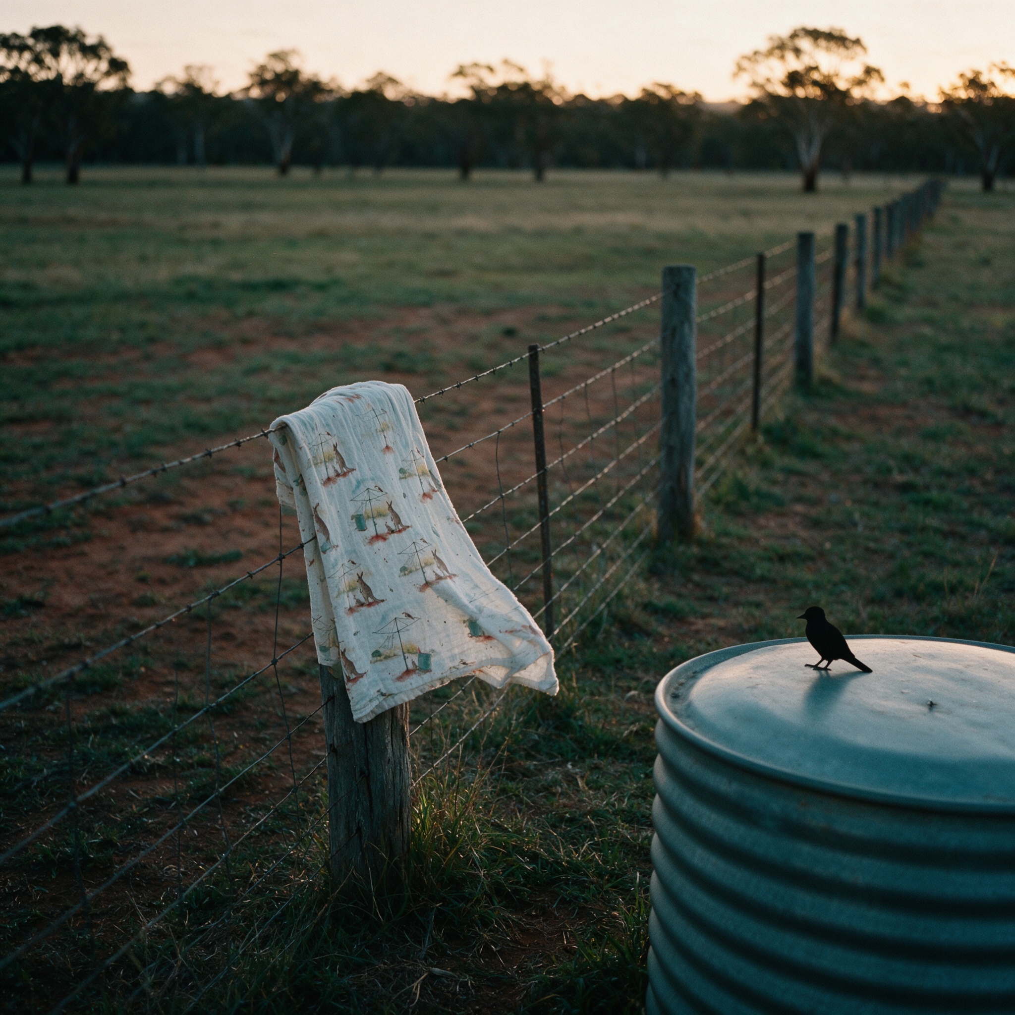 Paddock at dusk