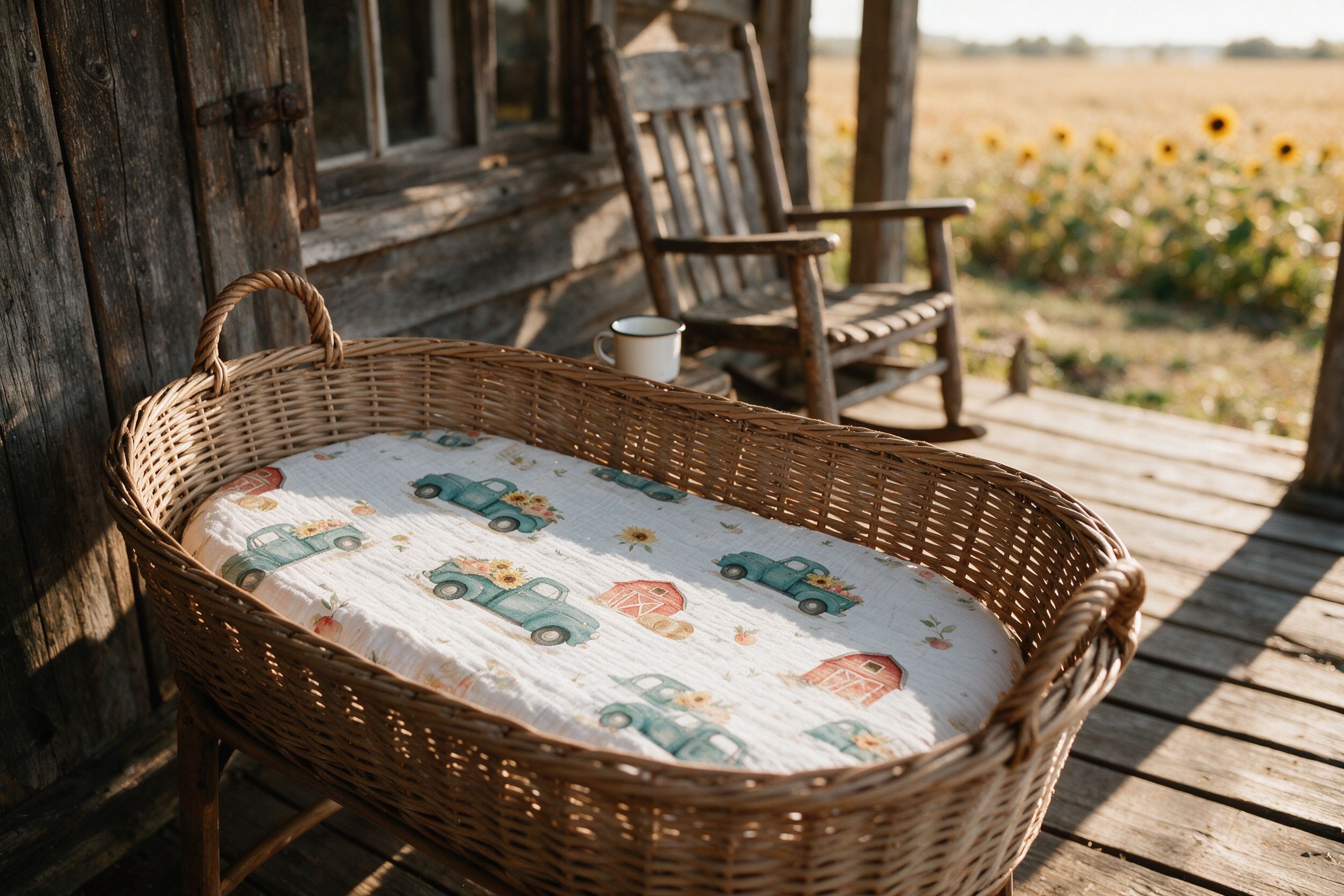 Cradle fitted sheet