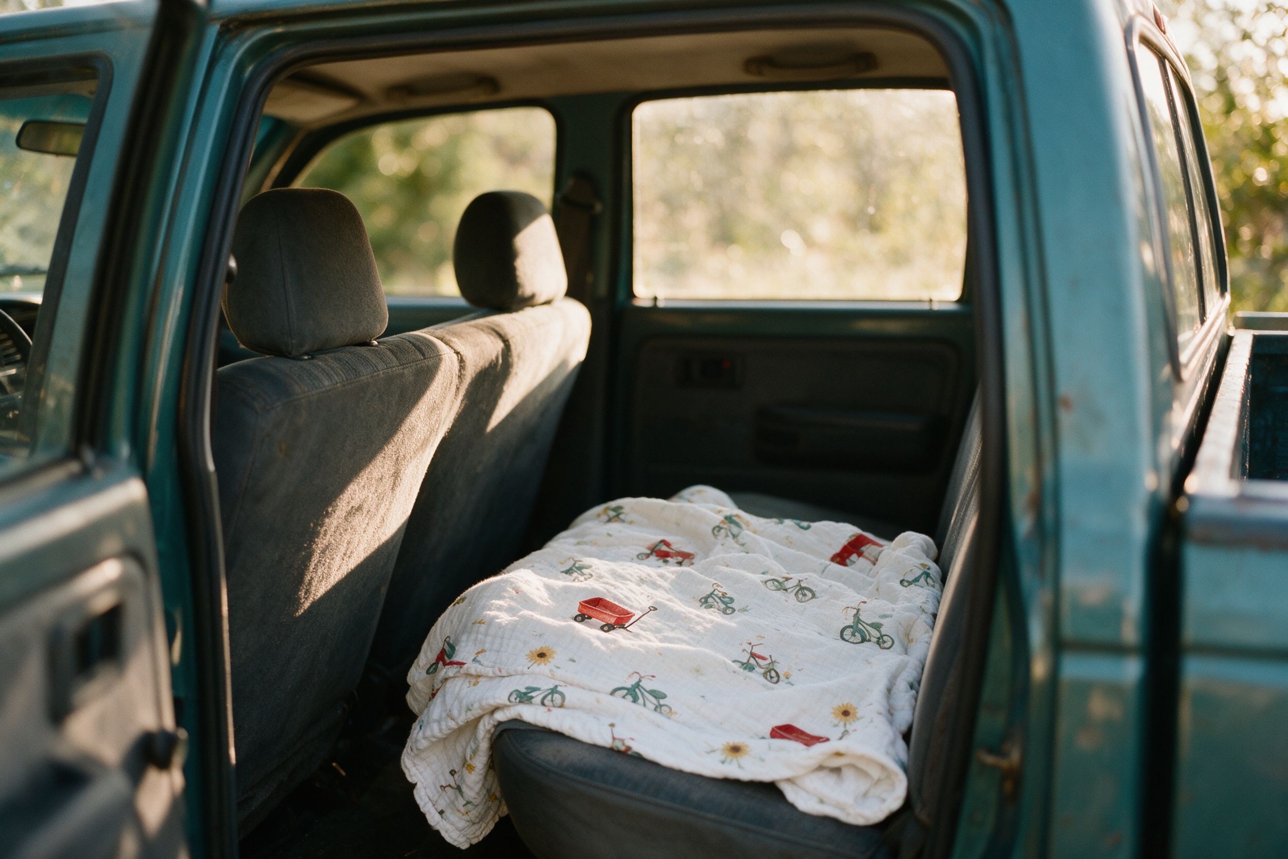 Back seat, empty