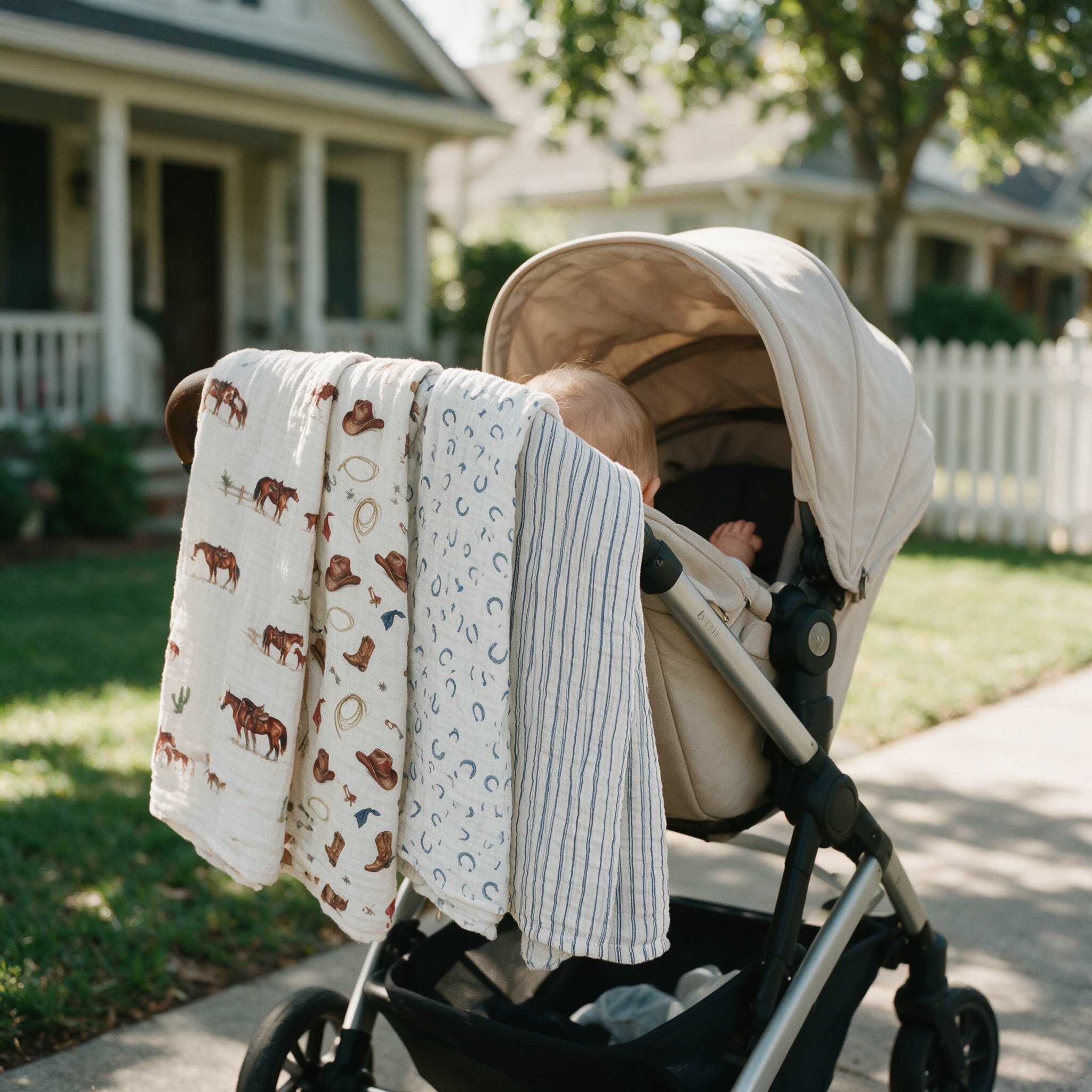 Sunset on a horse's back