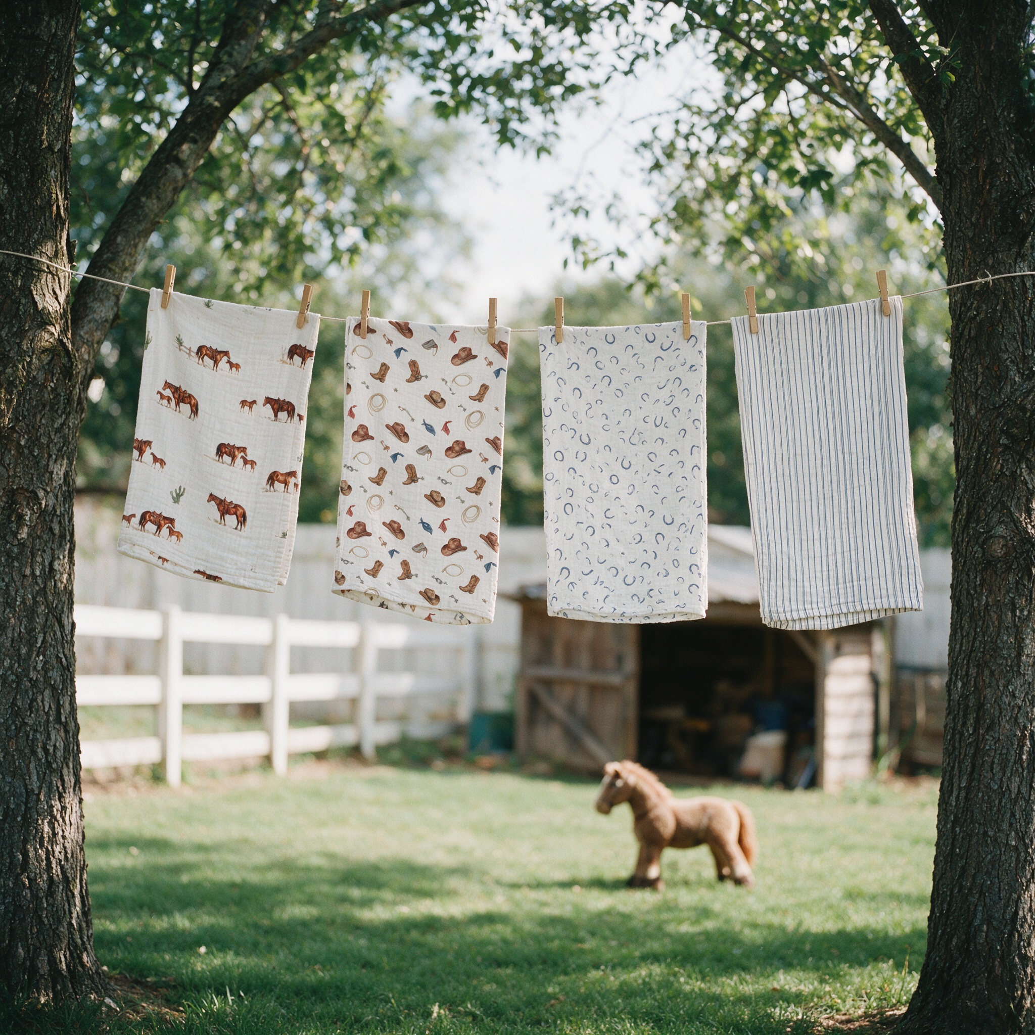 The backyard line