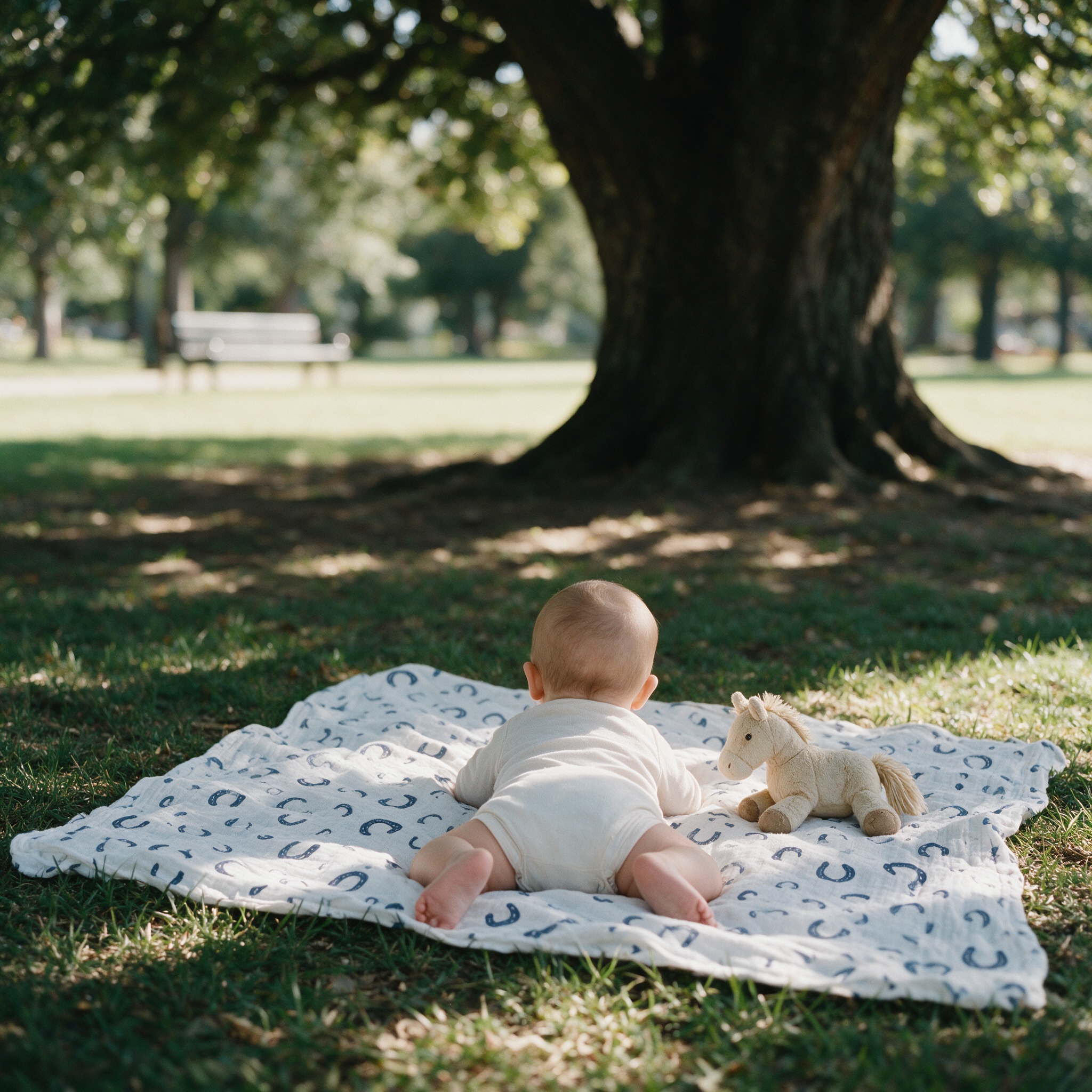Under the park tree