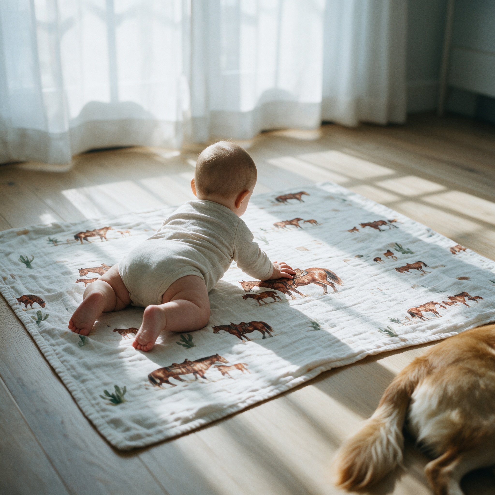 Crawling on the floor