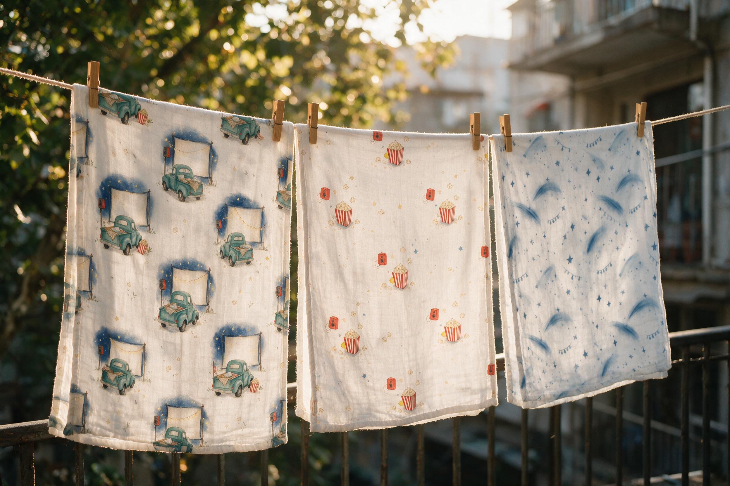 Drying on the balcony