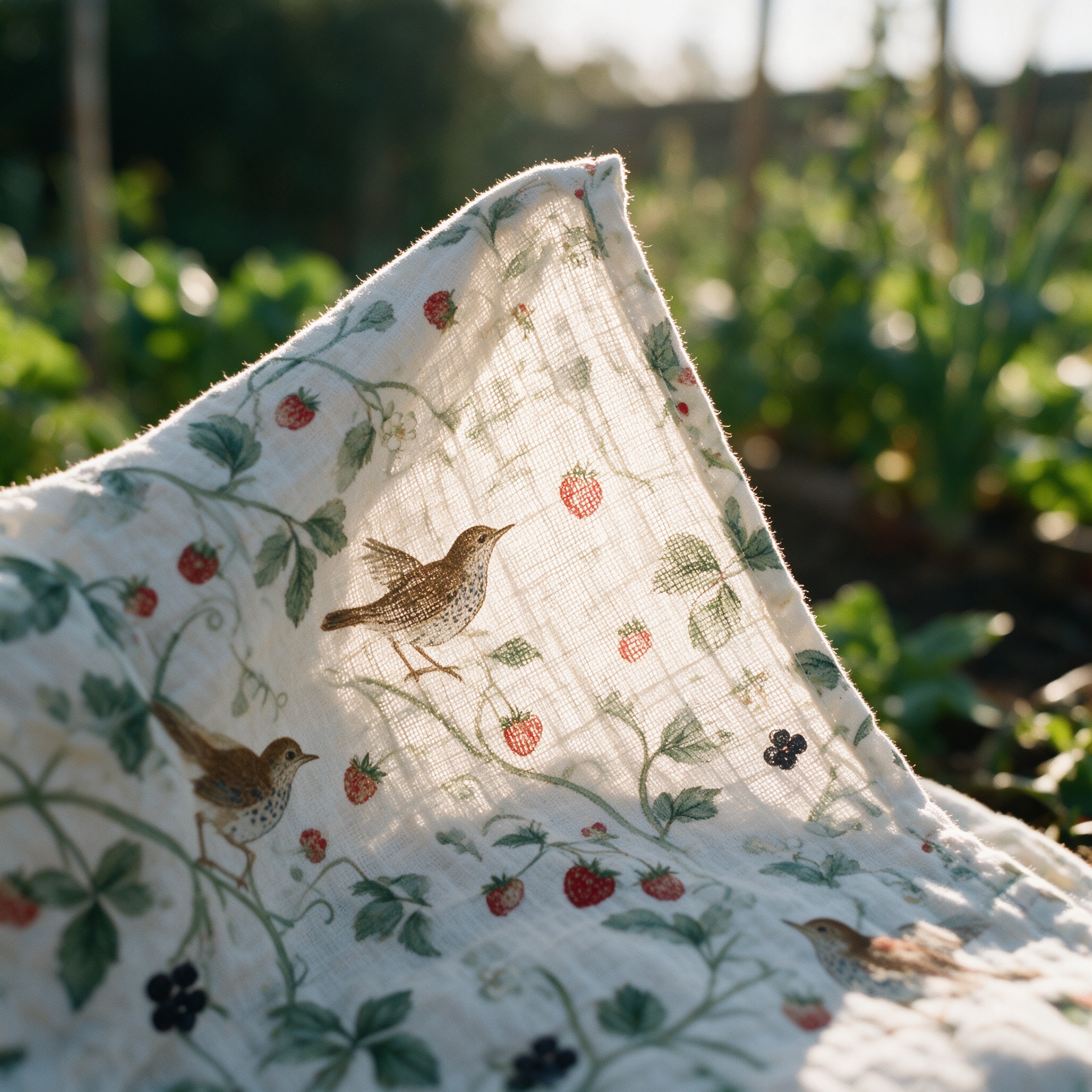 Light through the printed cloth